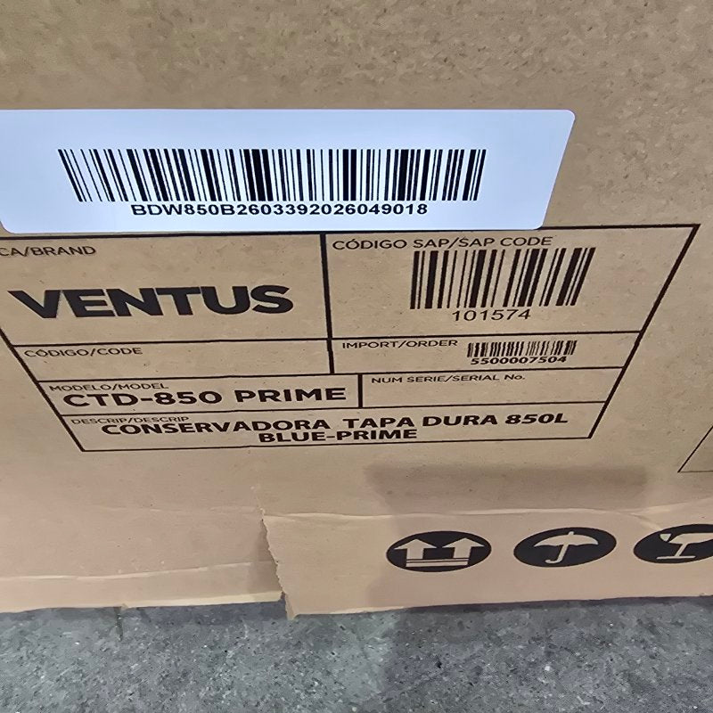 Conservadora Tapa Dura Ventus CTD-850 Prime Blanca 768 Litros