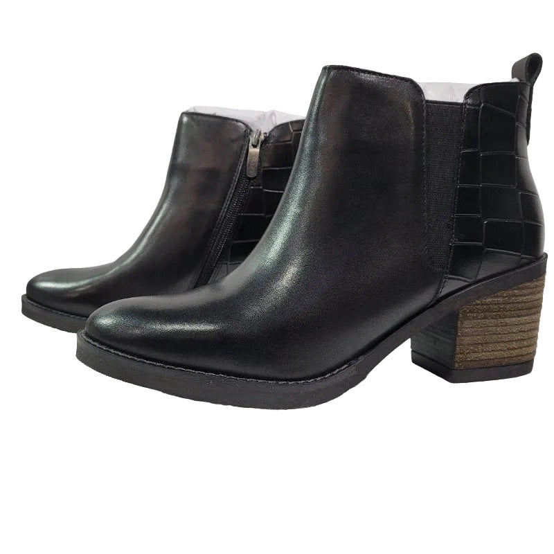 Botín de Cuero Gacel Piera 661092 Negro Talla 39 Femenino