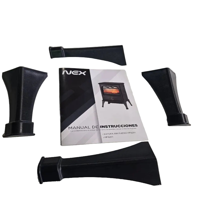 Estufa Estilo Chimenea Nex HFS201 1600 Watts
