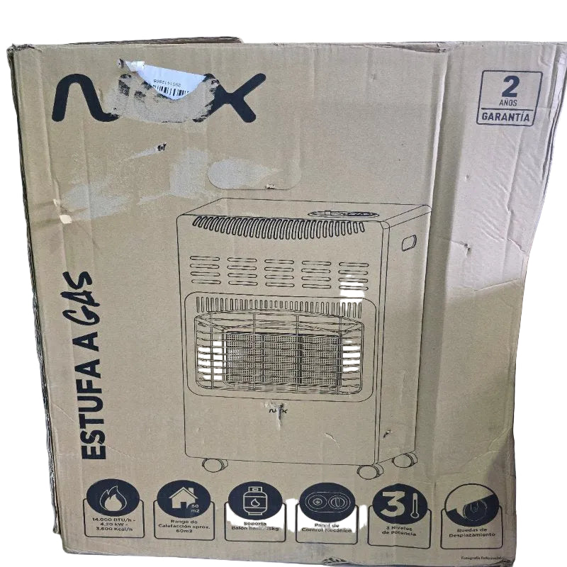 Estufa a Gas NEX 14000 BTU, 15 Kilos