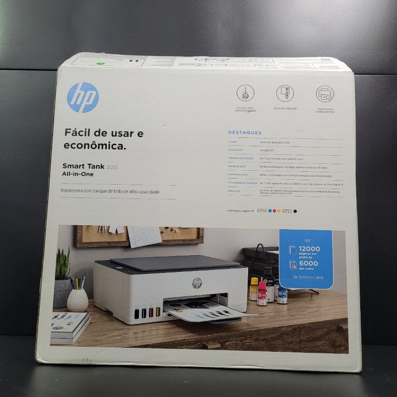 Impresora Multifuncional con Tanque de Tinta HP Smart Tank 520