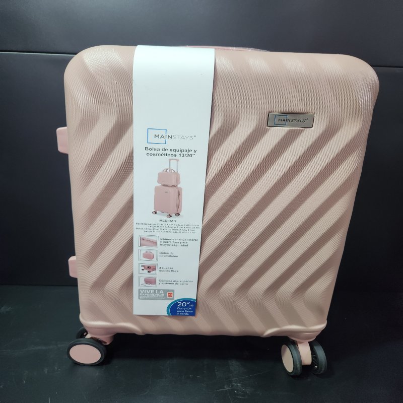 Set de Bolsa de Equipaje y Cosméticos Manstays 13/20 Pulgadas Rosa