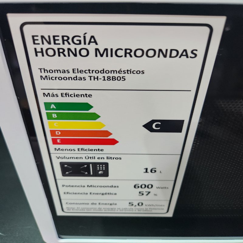 Microondas TH-18B05 18 Litros Blanco