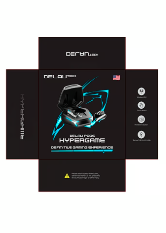 Audifonos Inalambricos Delavtech Rtx Hypergame Negro