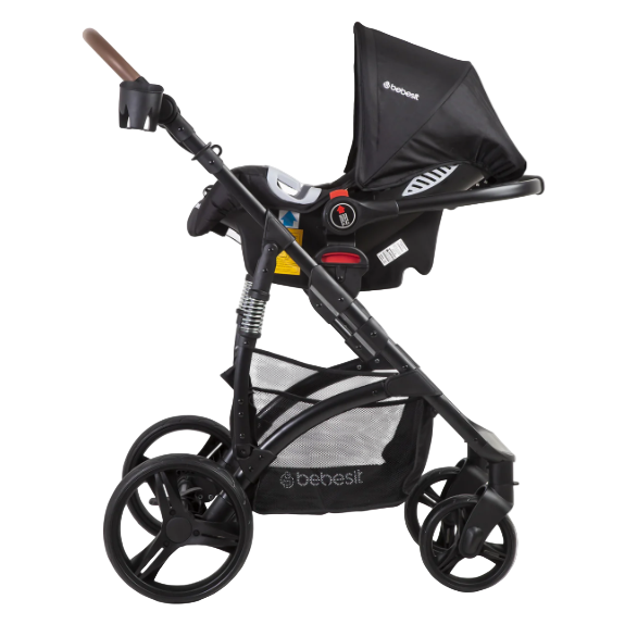 Coche Cuna Bebesit Travel System Quest Lx Negro
