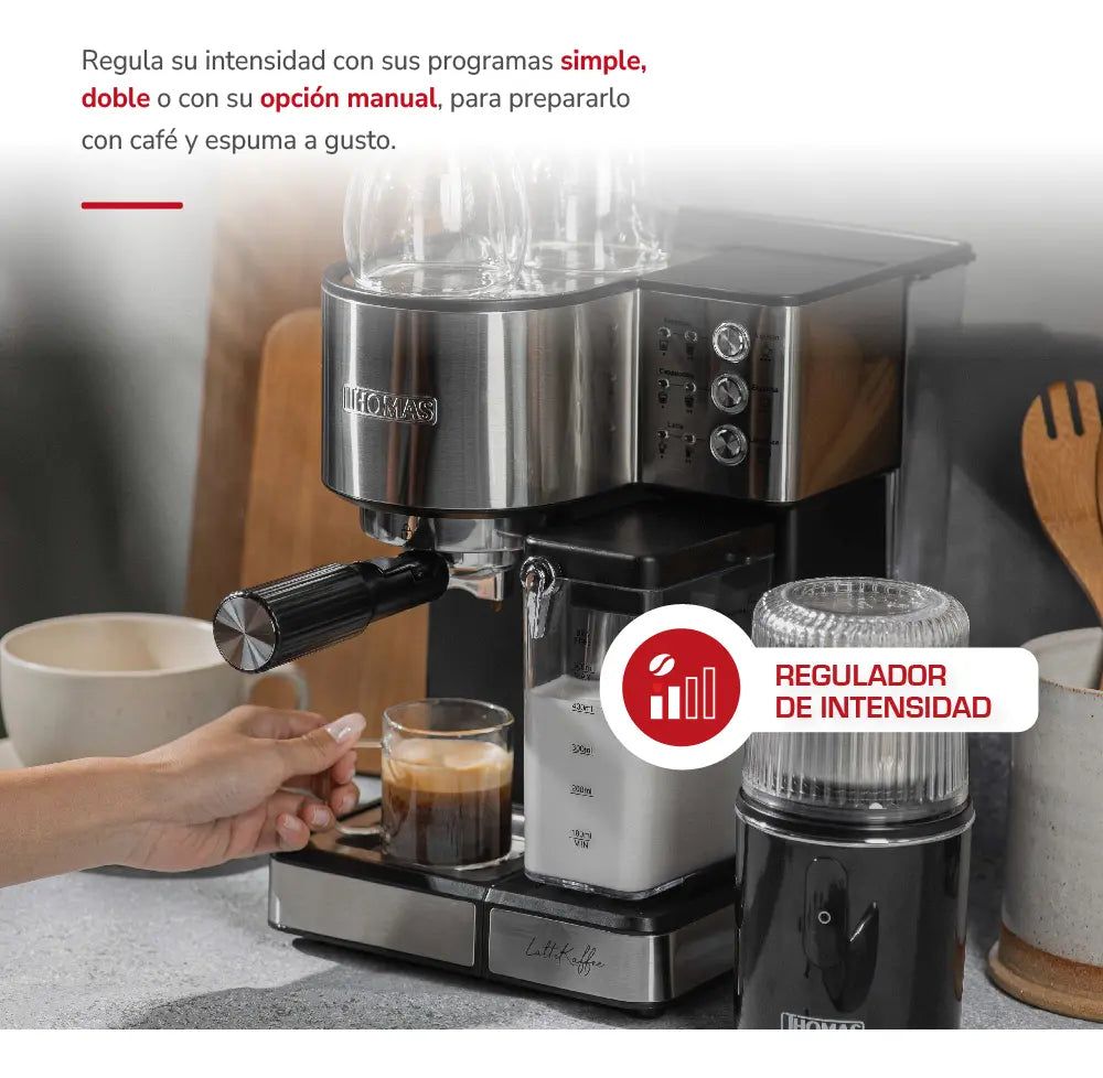 Cafetera Espresso Thomas TH-160DELI Inoxidable