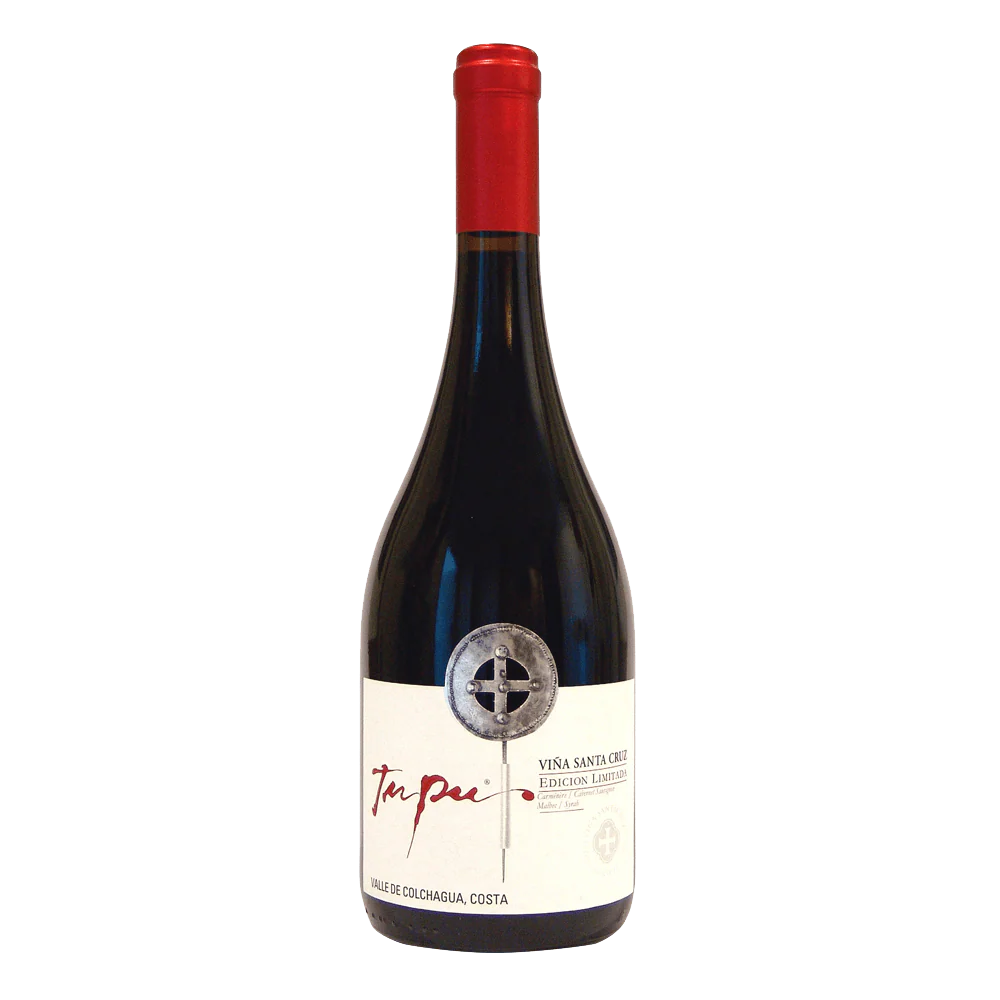 VINO TINTO SANTA CRUZ TUPU EDICION LIMITADA CABERNET SAUVIGNON - PETIT VERDOT VALLE DE COLCHAGUA 750 ML 2016