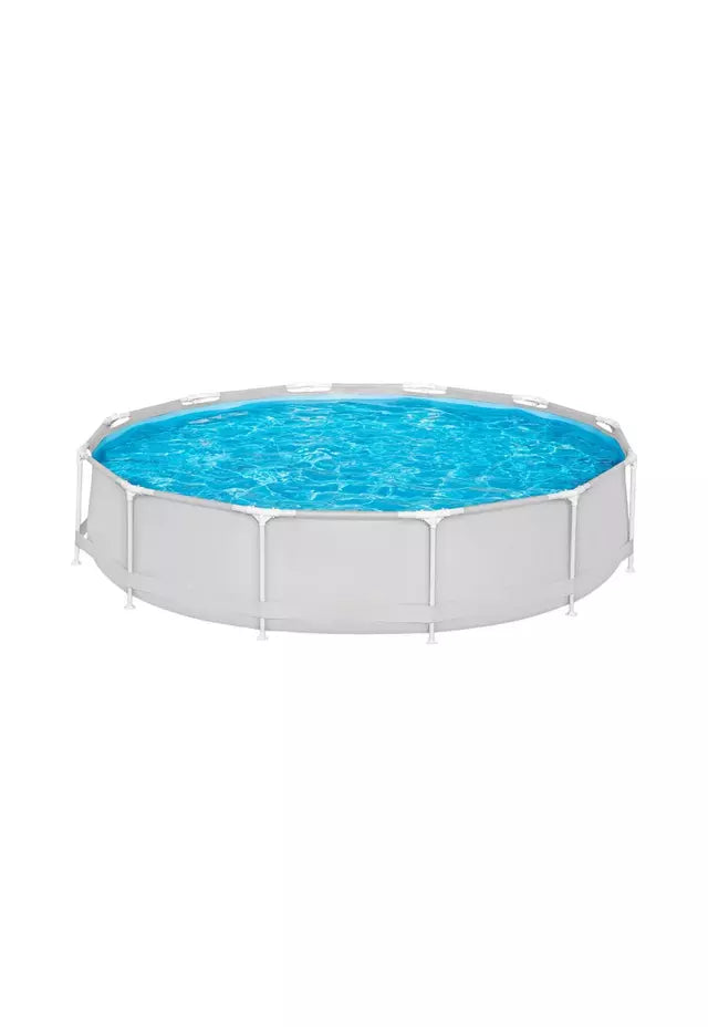 Piscina Redonda Con Filtro Deluxe Bestway 561pq Gris 3.O'5 M