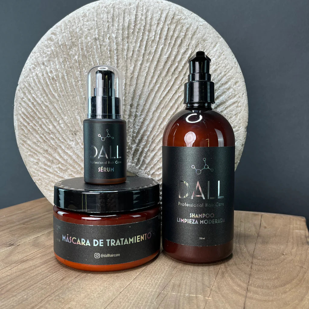 Kit De Reparación  Shampoo /  Serum /  Mascara Dall Profesional 350+30+250 Ml