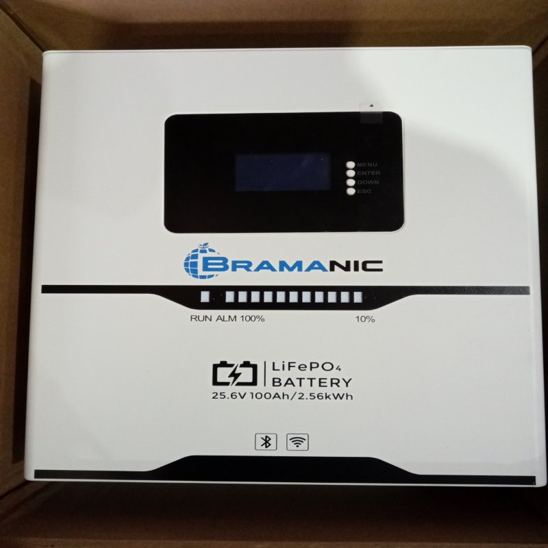 Batería de Litio Bramanic 25.6V 100Ah, Blanco
