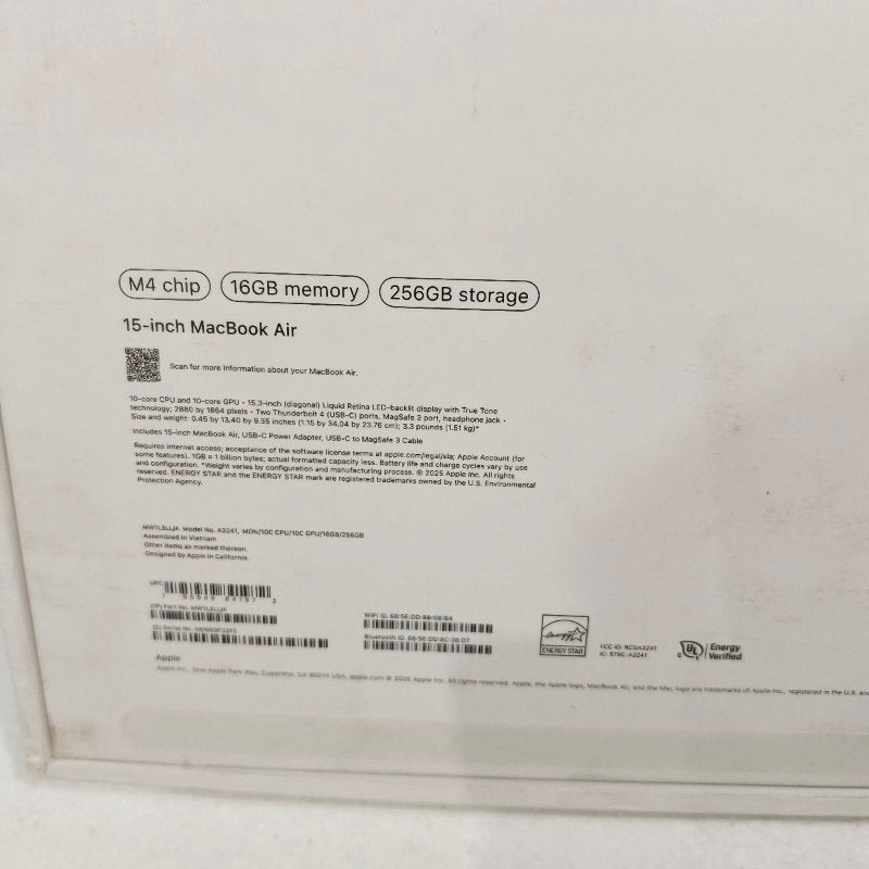MacBook Air 15-INCH Apple MW1L3LL/A A3241 16 GB / 256 GB, Midnight
