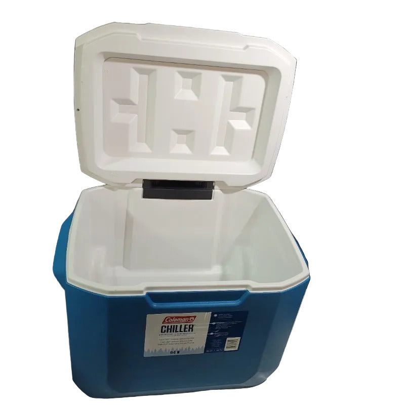 Cooler con Ruedas Coleman Chiller 56.7 Litros Azul