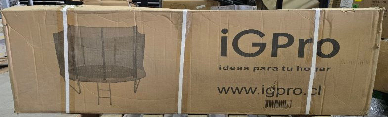 Cama Elástica con Malla y Escalera 2.44 m IGPRO IGCEME-8IG