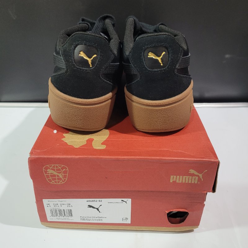 Zapatos Puma Club II Era Platform Lux Femenino, Negro