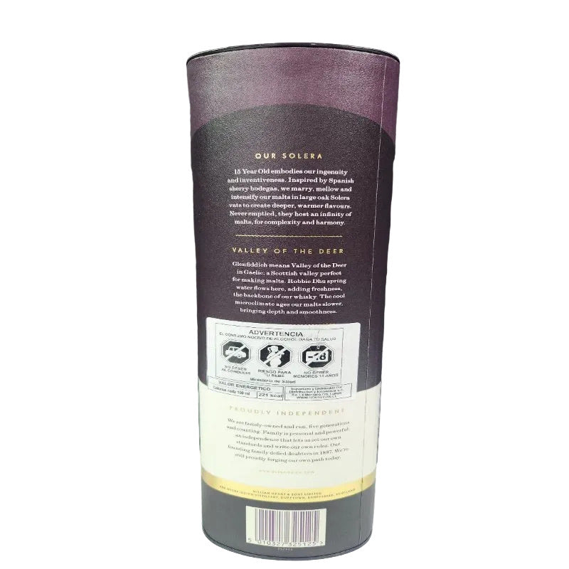 Whisky Single Malt Glenfiddich 15 Años 750ml