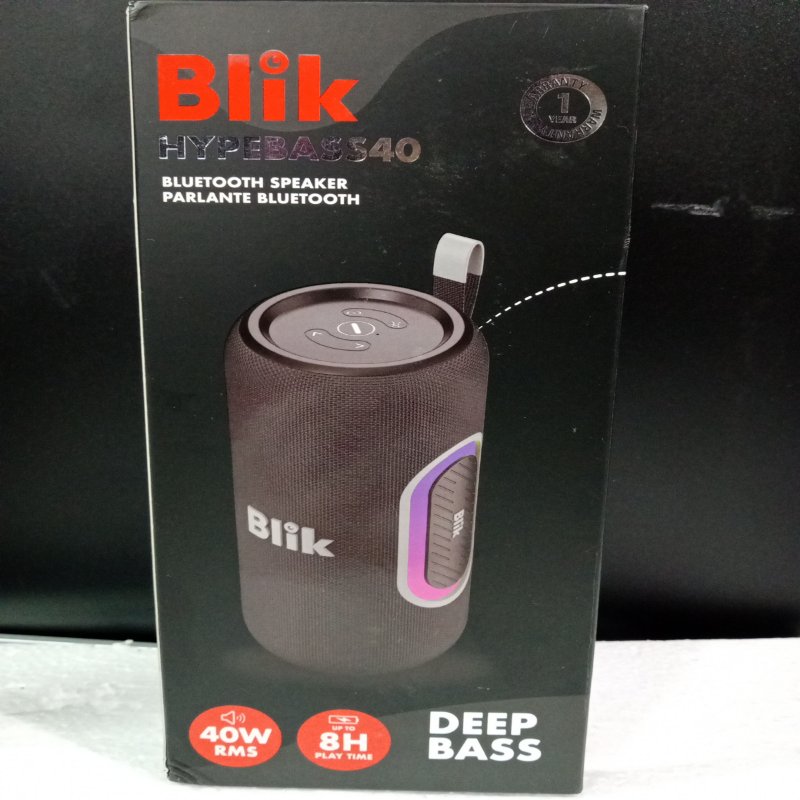 Parlante Bluetooth Blik Hypebass40 40W RMS