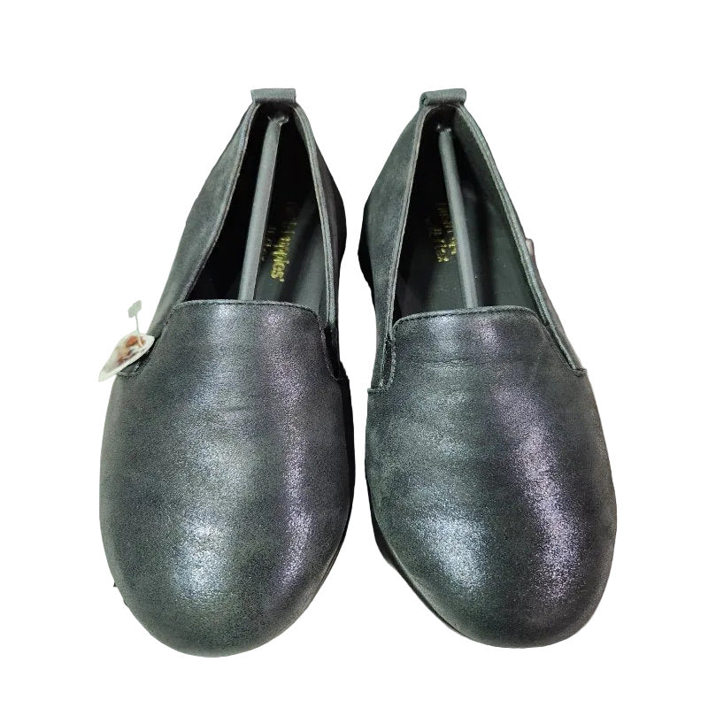 Zapatos de Vestir Hush Puppies Judita Cuero Femenino, Metalizado Navy