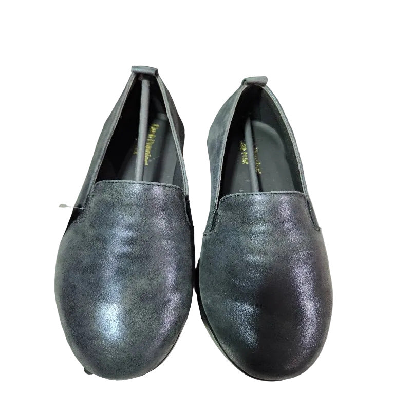 Zapatos de Vestir Hush Puppies Judita Cuero Femenino, Metalizado Navy