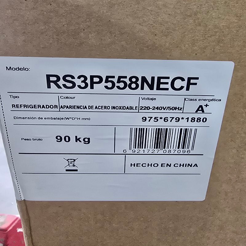 Refrigerador Hisense RS3P558NECF Inox 531 Litros