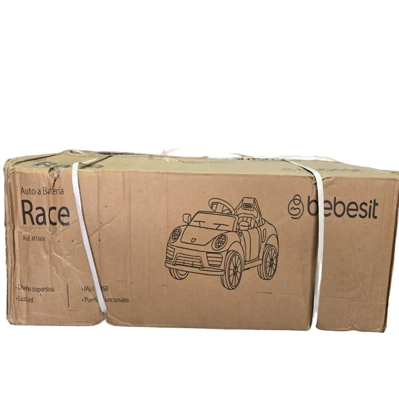 Auto a Batería Bebesit Race BB6050WMT666R, Rojo