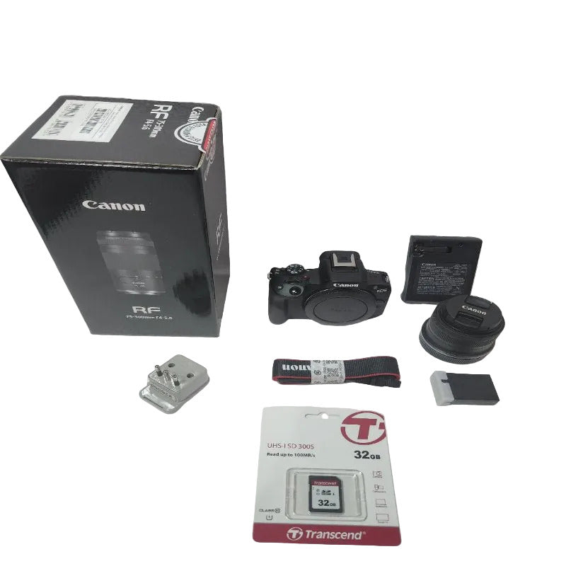 Kit Cámara Canon R50 con 2 Lentes y SD 32GB