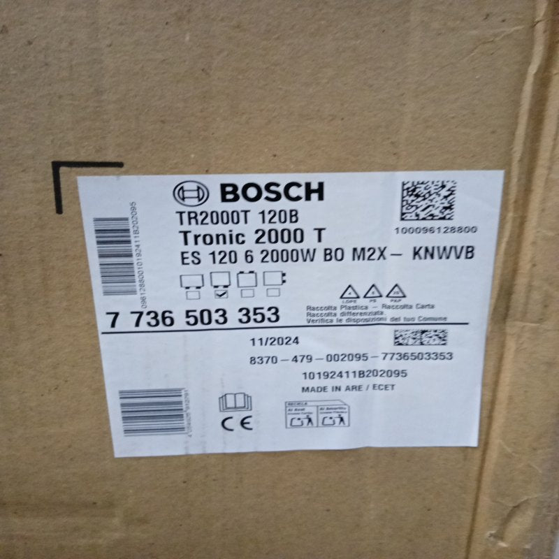 Termo Eléctrico Bosch Tronic 2000 T 120L 2000W, Blanco