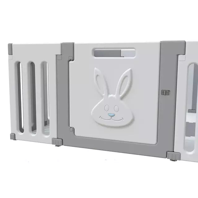 Corral Didáctico de Juegos Bunny Grey Requena Blanco/Gris
