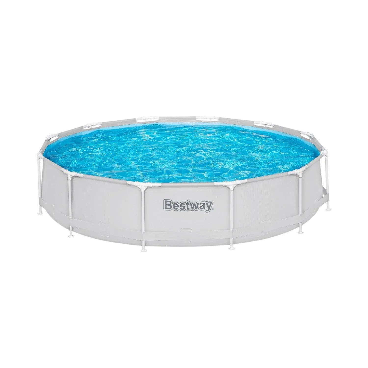 Piscina Redonda Con Filtro Deluxe Bestway 561pq Gris 3.O'5 M