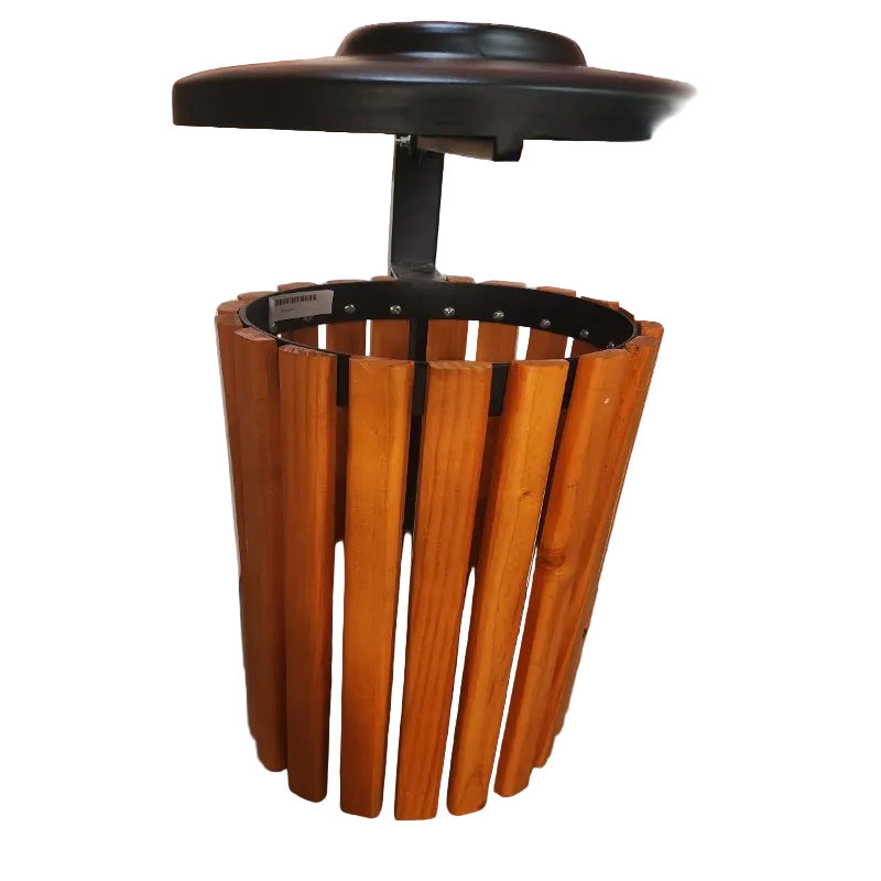 Basurero de Madera Pro Garden Market, Negro