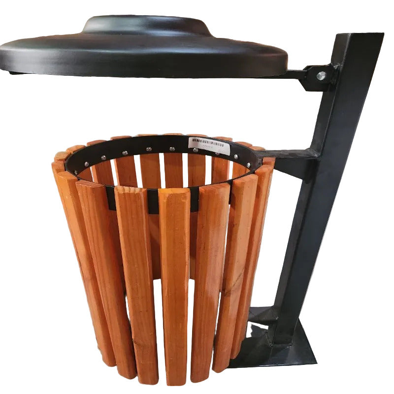 Basurero de Madera Pro Garden Market, Negro