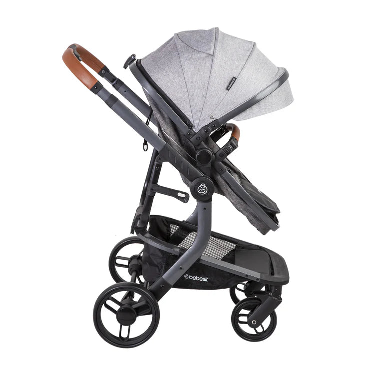 Coche + Silla Bebesit Travel System Taurus 5559 Gris
