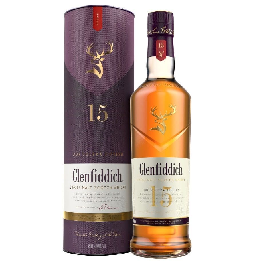 Whisky Single Malt Glenfiddich 15 Años 750ml