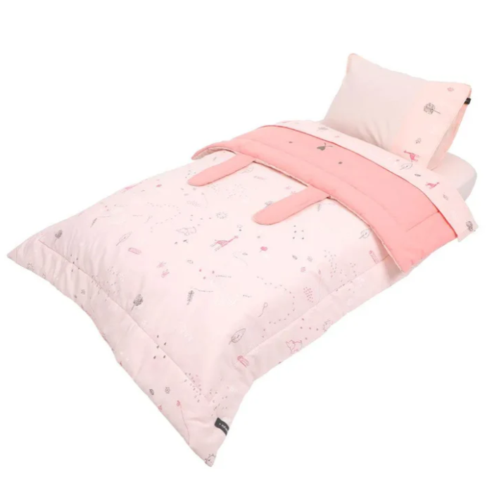 Set De Cuna Infanti Playard Rosado Xxx