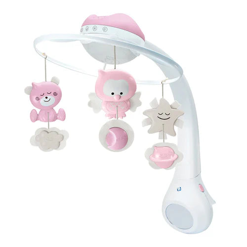 Movil De Bebe Infantino 3 En 1 Projector Musical Mobile Rosa