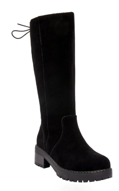Bota  Gamuza  H752 Bruno Rossi Bh130 Negro 35 Femenino