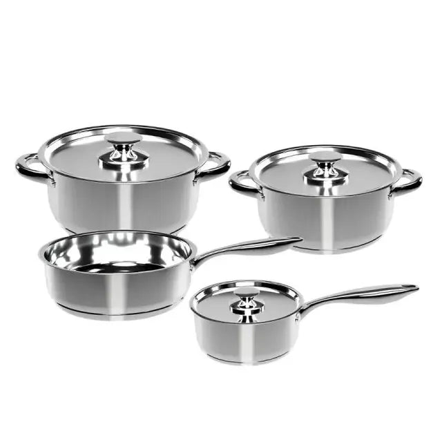 Batería de Cocina WENS Serie 450 – Acero Inoxidable 7 Piezas