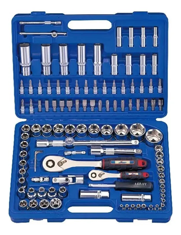Maleta Dados Tubo 1/4 Y 1/2 Tools Tn0305 / Profesional Gris 108pcs