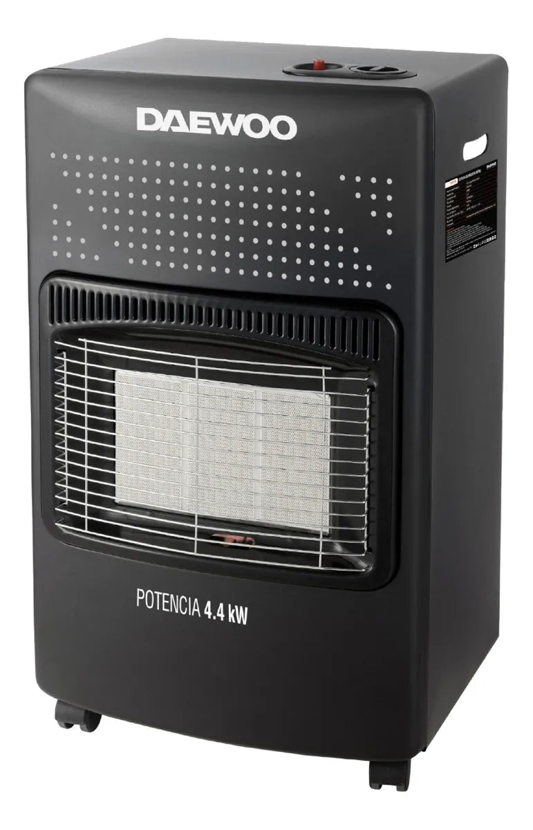 Estufa Garrafera Movil Daewoo Dany 44 44 Negro 4.4 Kw