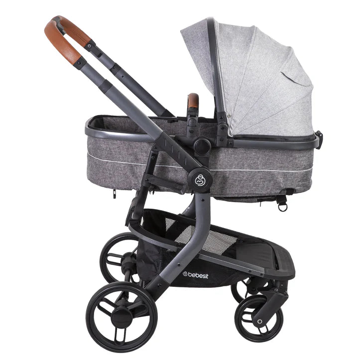 Coche + Silla Bebesit Travel System Taurus 5559 Gris