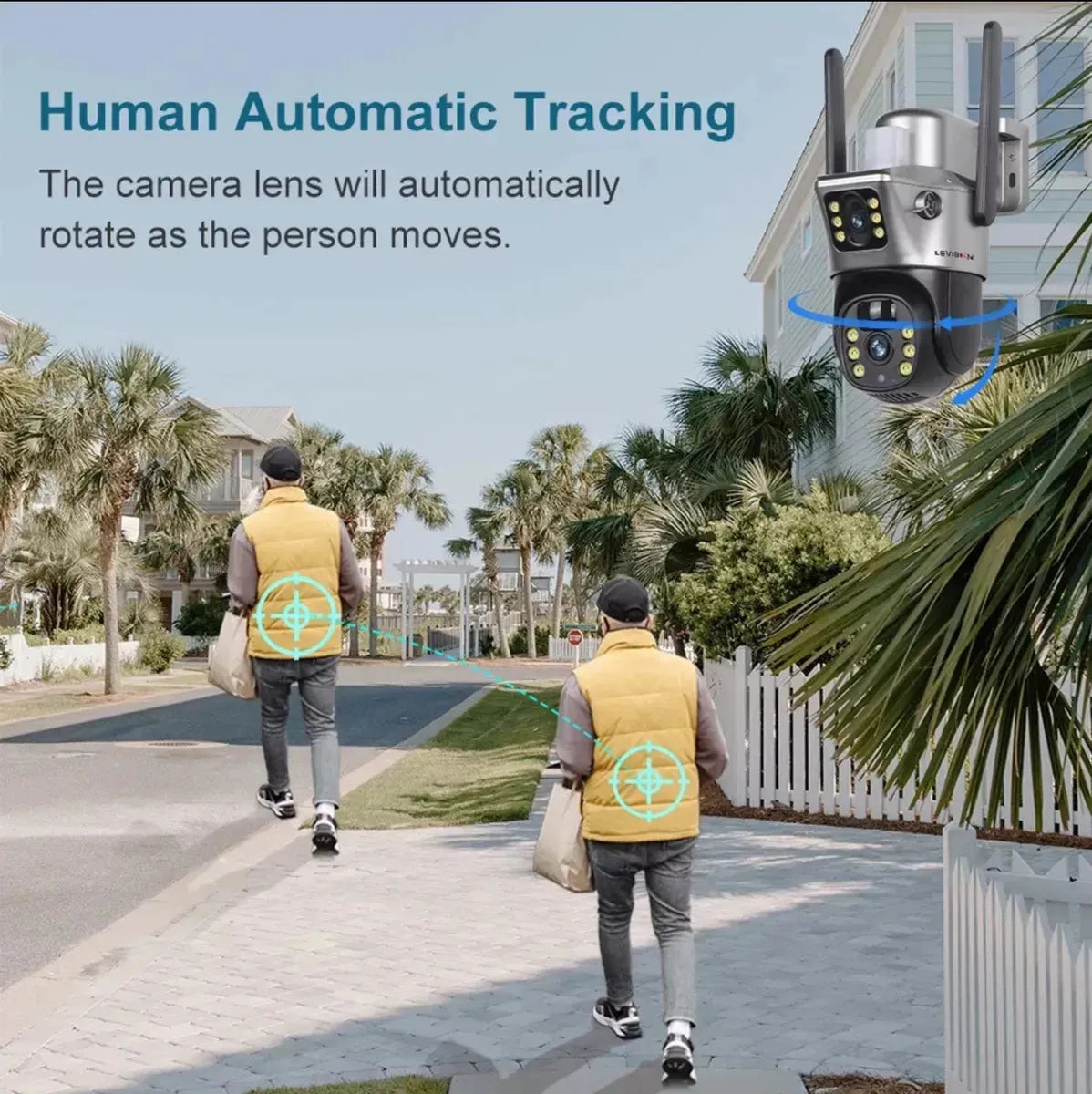 Cámara de Seguridad Inalámbrica 4G Explore Smart Home V380 Pro VCS09-G-H-LA
