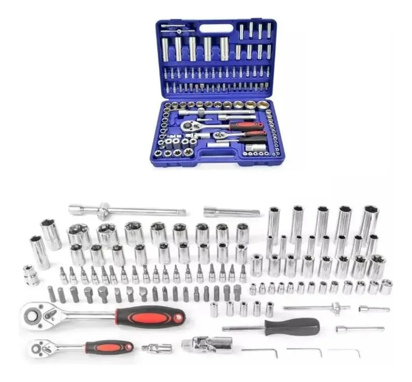 Maleta Dados Tubo 1/4 Y 1/2 Tools Tn0305 / Profesional Gris 108pcs