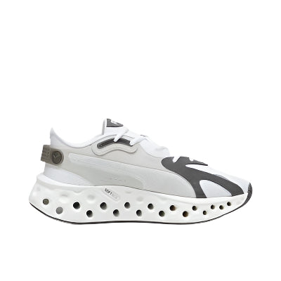Zapatillas De Hombre Puma Softride Frequence Blancas Con Lineas Gris 44.5