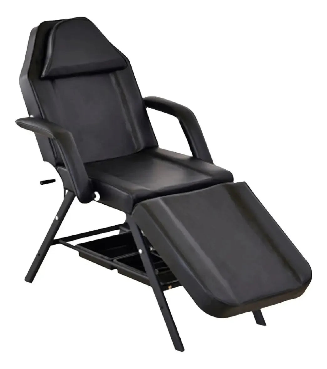 Sillón Camilla Reclinable Cosmetológico y para Tatuajes D4, Negro