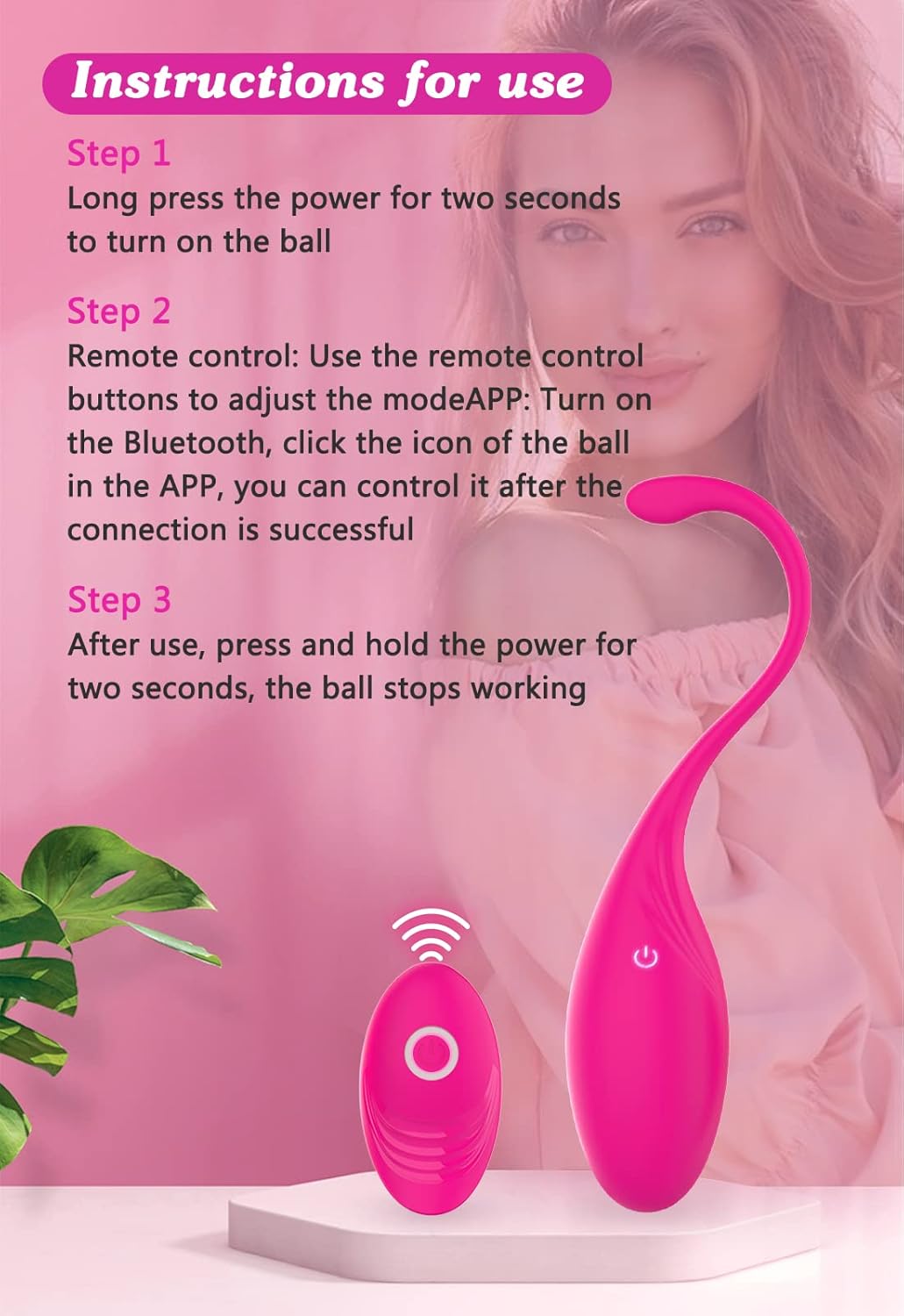 BOLAS KEGEL CON CONTROL APP FOLOVE SMART BALLS ROSADO