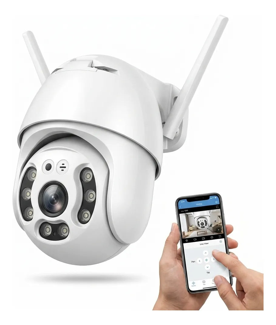 Cámara IP Inalámbrica Genérico Exterior IP66, Blanco