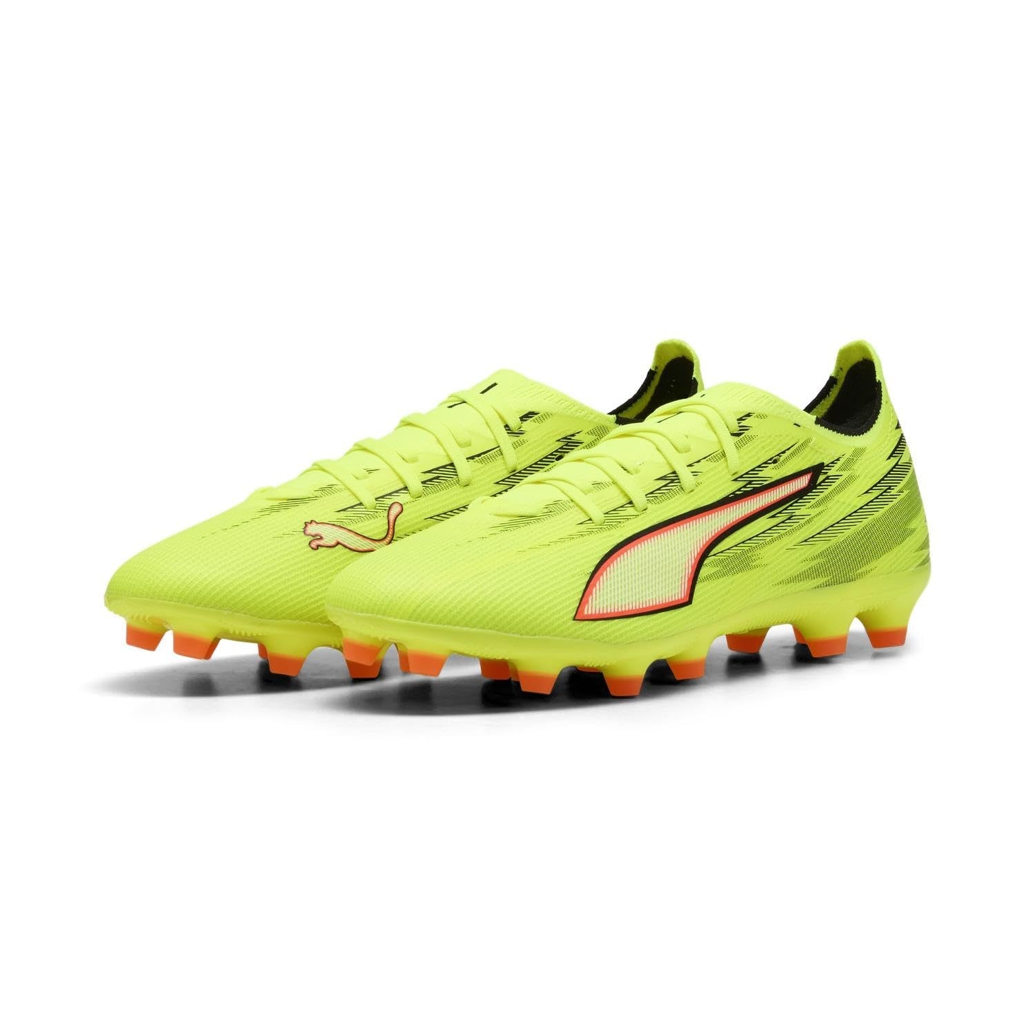 Zapatos de Fútbol Puma Ultra 6 Match FG/AG – Verde Fosforescente, Talla 40