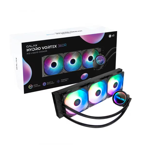 Enfriador Aio De Cpu Galax Hidro Vortex 360r Black