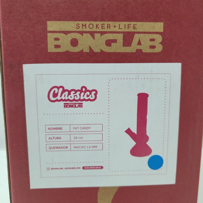 Bong Bonglab Fat Candy Azul 26 Cm