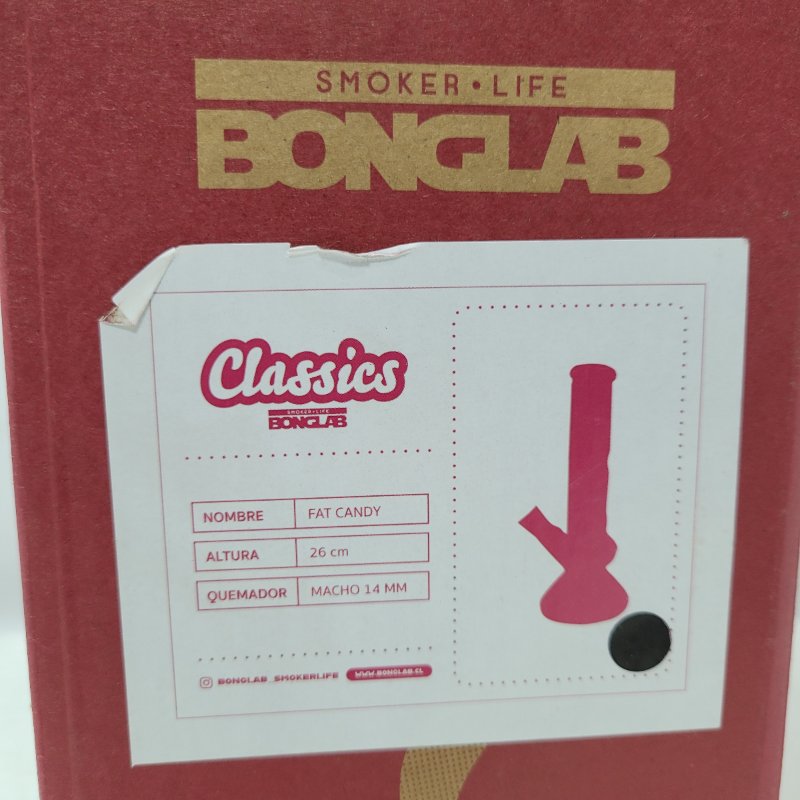 Bong Bonglab Fat Candy Negro 26 Cm