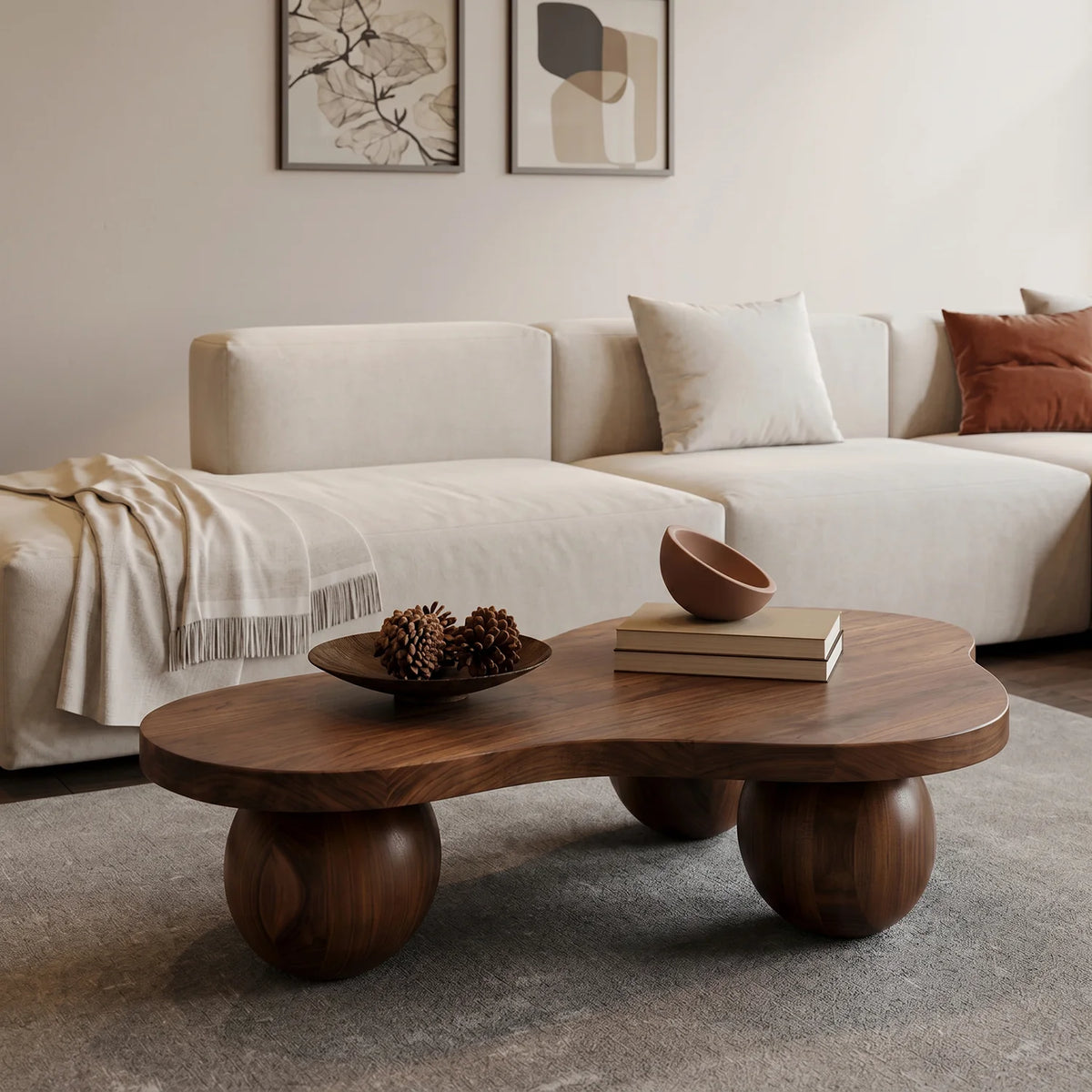 Mesa de Centro Nube Sphere de Madera Santu Home & Deco